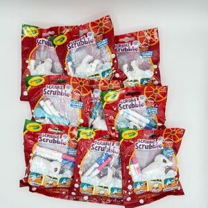 Crayola Scribble Scrubbie Farm Pets Lot of 9 New Sealed Washable Coloring Sets